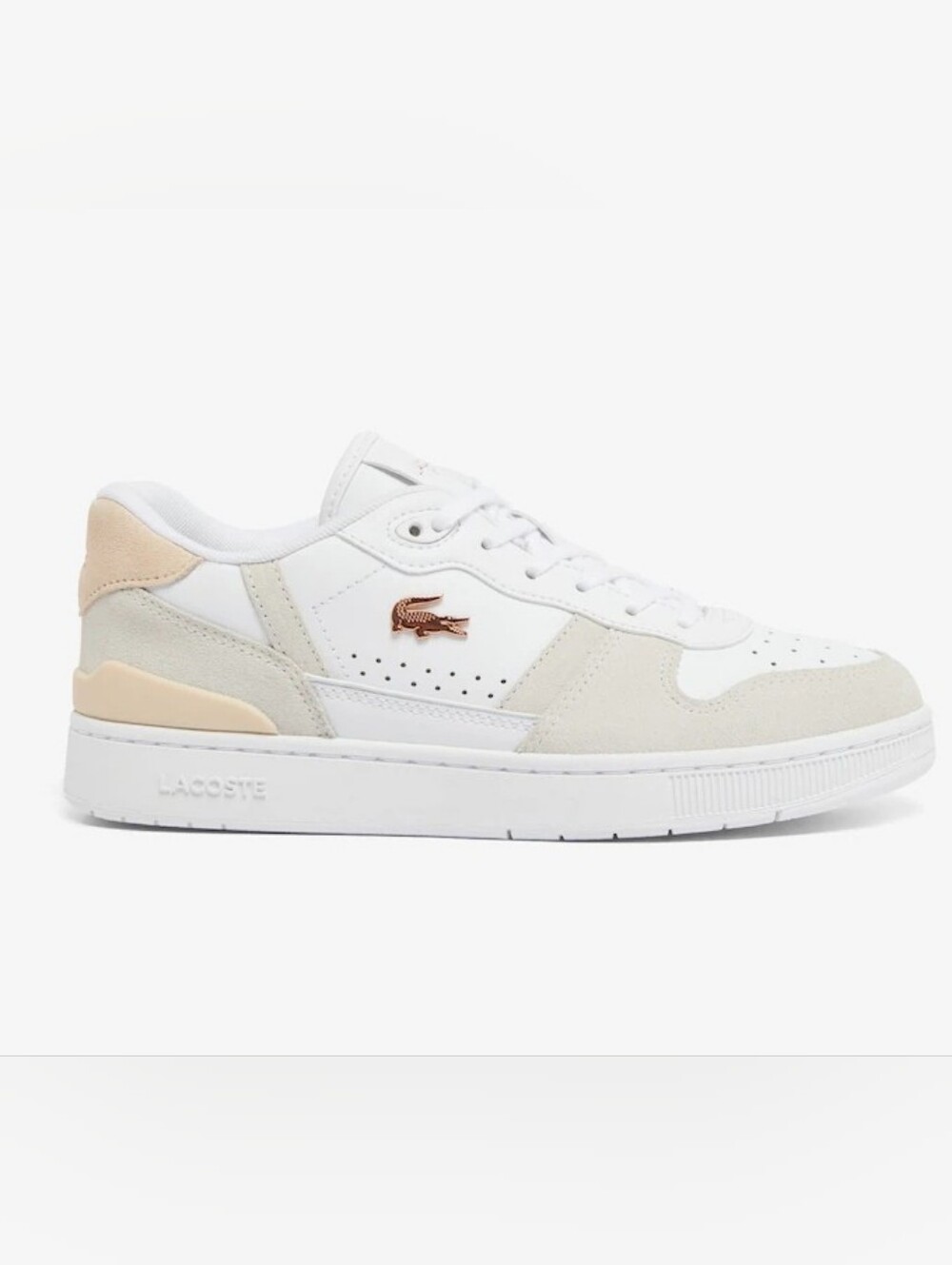 Lacoste Women's T-Clip Set Leather Sneakers White/Pink Size US 6 744SFA00631Y9